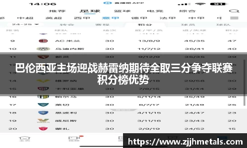 巴伦西亚主场迎战赫雷纳期待全取三分争夺联赛积分榜优势